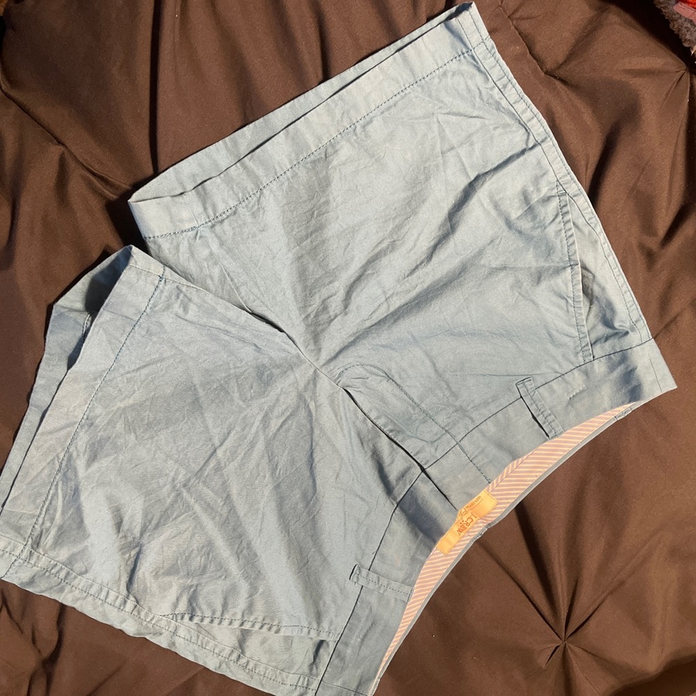 J. Crew Blue Bermudas Lightweight Cotton Relaxed Fit